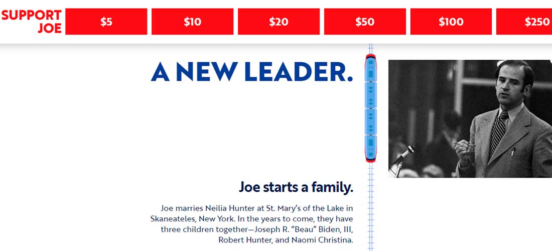 *Imagen tomada de la web de Joe Biden.*